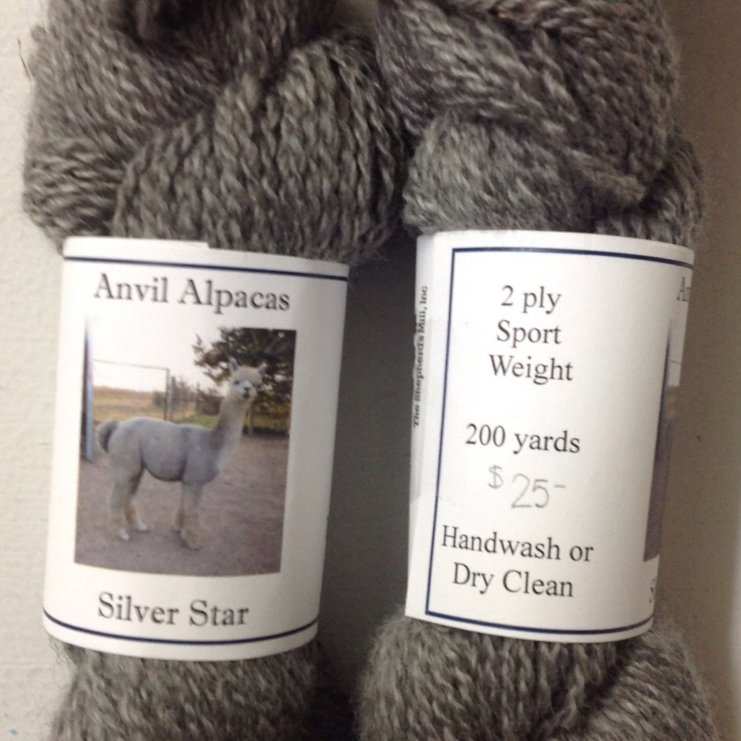 Silver Star, 2 Ply Sport Alpaca Blend Yarn