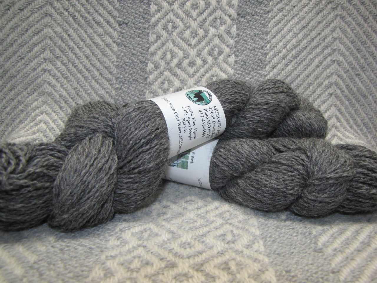 Stardust, 2 Ply Sport 100% Alpaca Yarn