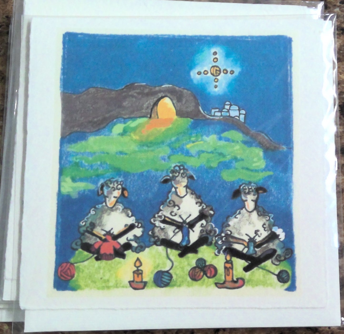 Cards Christmas - Knitbaahpurl  -  5" x 5"