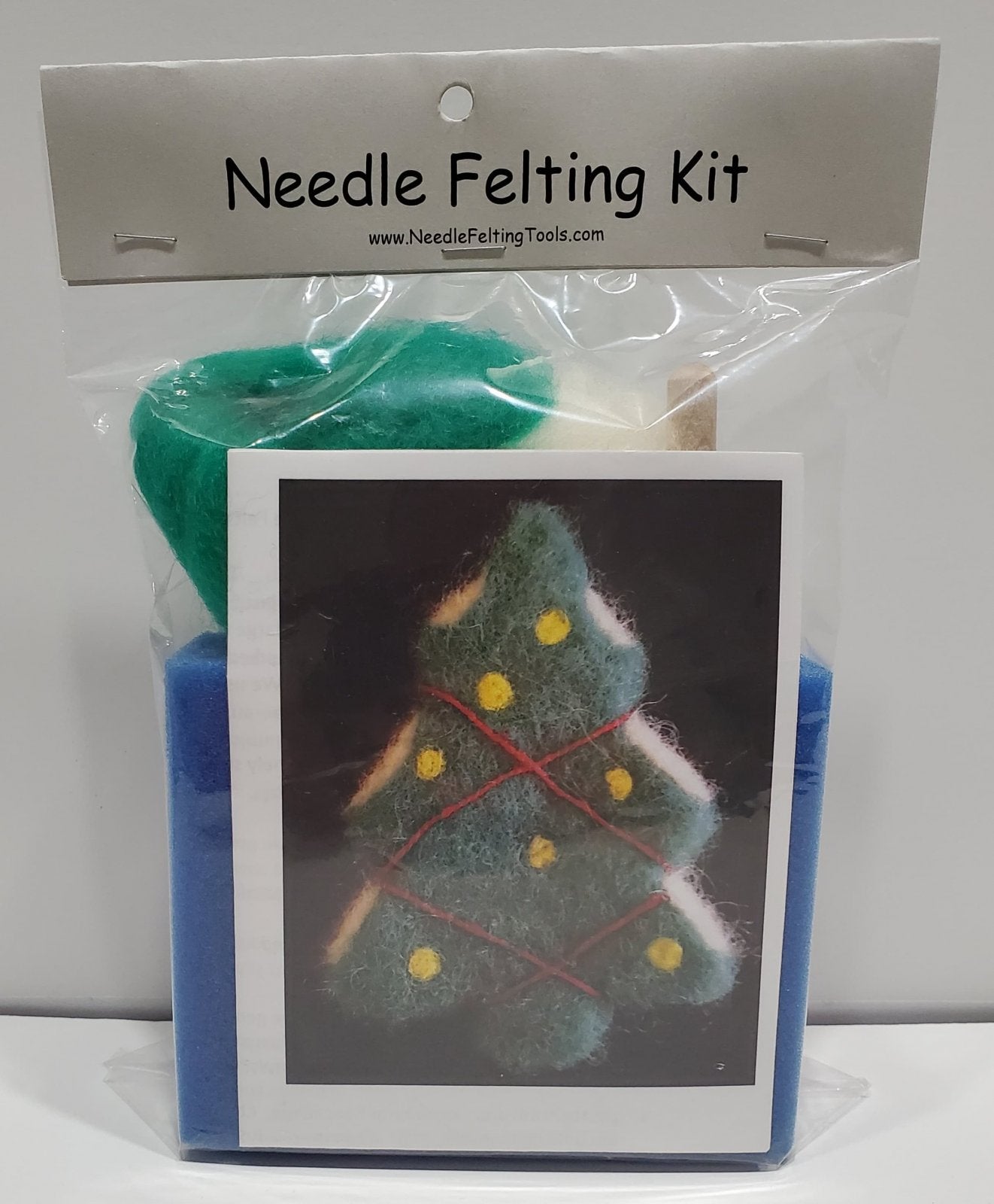 Cookie Cutter Needle Felting Kit   Christmas Tree