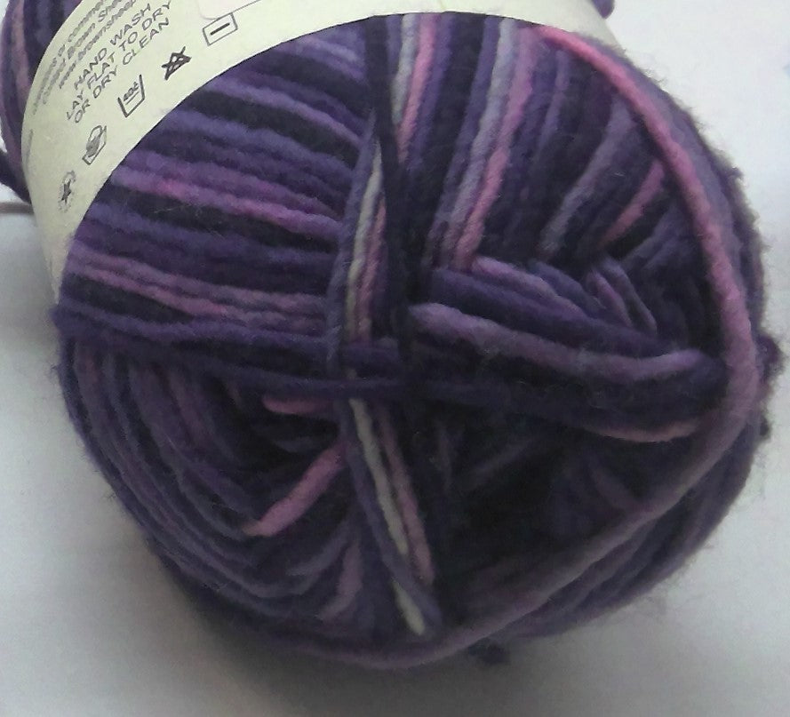 Purple Shepherd's Wool Worsted Weight Yarn