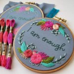 Embroidery Kits  Words to Bloom by